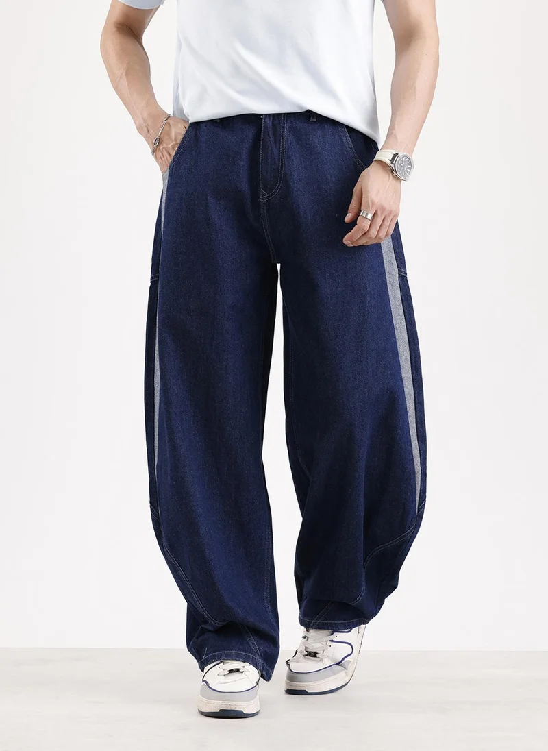Classic Baloon Fit Jeans   |  Blue